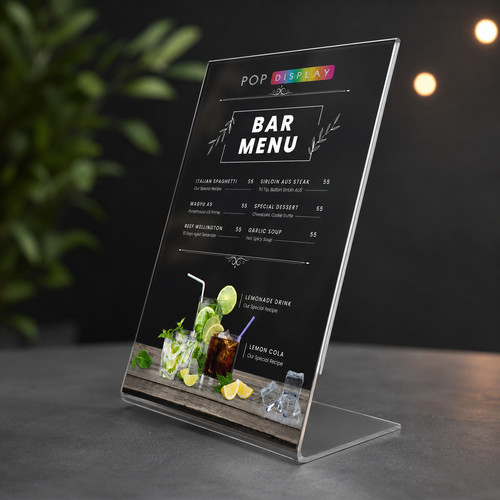 Menu holder counter display - holder,