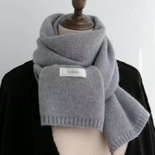 Pure Cashmere Knitted Scarf