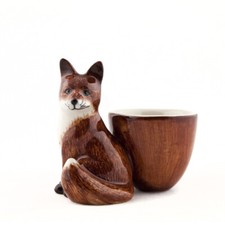 Quail Ceramics  Egg Cup With Fox