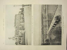 1898 PRINT ~ ASSASSINATION OF EMPRESS OF AUSTRIA QUAY DU MONT BLANC GRAND HOTEL
