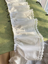 1Meter Elastic Lace Trimming Ruffle Edge Stretchy Ribbon for Shirt Collar Sewing