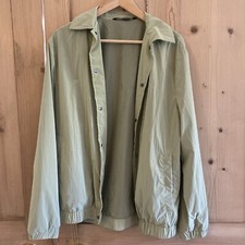 Zara Men's Mint Green Jacket Soft Shell Rain Jacket Size Small