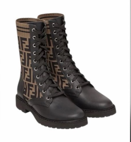Fendi rockoko combat boots - fendi,