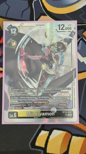 Minervamon bt24 041 digimon - sr,