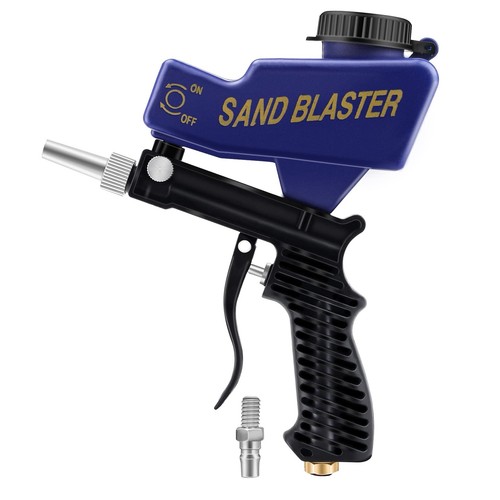 Handheld air sandblaster sand - air,