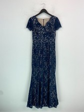 Eliza J Navy Lace Long Dress