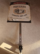 Squires London Dry Gin Spirit Measure Shelf Optic Holder Mount Bracket Vintage