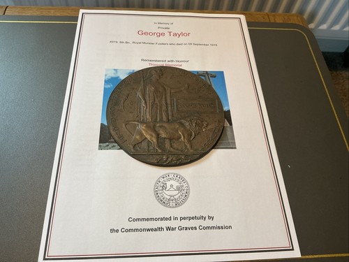 Ww1 memorial plaque - memorial, george