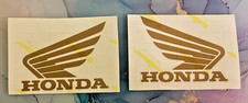 HONDA OLD GOLD WING DECALS x 2