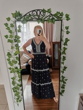 Monsoon Size 16 Navy White