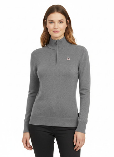 Ted baker grey zip jumper - grey,