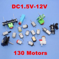 DC1.5V-12V Mini 130 Toy Motors Small Electric Metal High Speed RC Car DIY Model