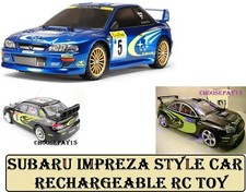 Subaru Impreza style WRC Radio Remote Control Car Fast 1:24 Scale RC Toy Car