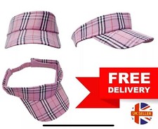 Sun Visor Hat Check Pattern