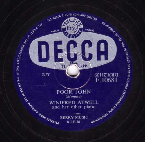 Winifred atwell 78 - atwell, poor