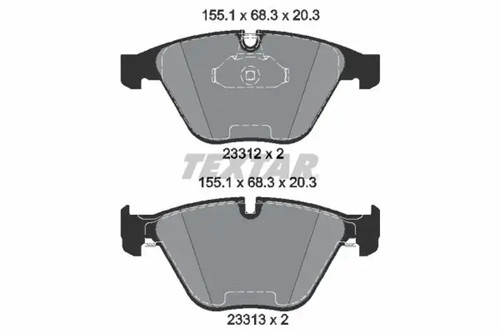 Brake pads 2331211 textar for - textar,