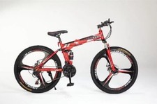 Red 26" Folding Bike Bicycle -