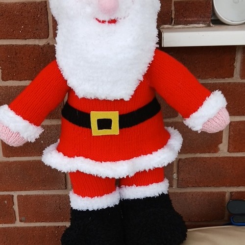 Handmade hand knitted - hand-knitted, santa