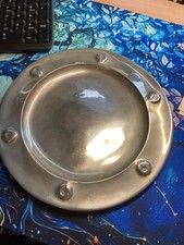 TUDRIC Pewter Salver 24 cm diameter