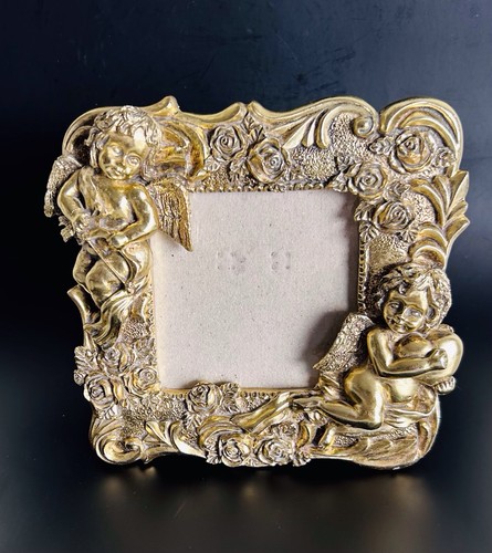 Ornate gold cherub angel - cherub,