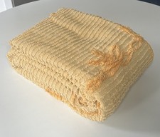 Vintage Yellow Candlewick