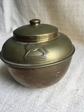 Antique Lipton brass tea caddy