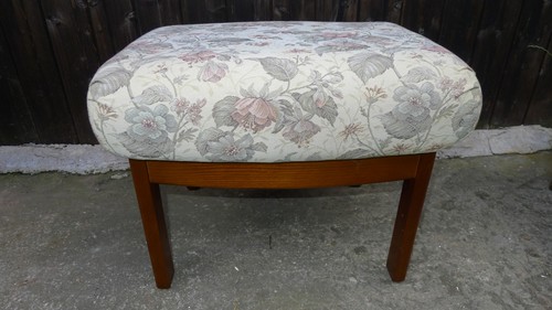 Vintage cintique footstool - vintage,