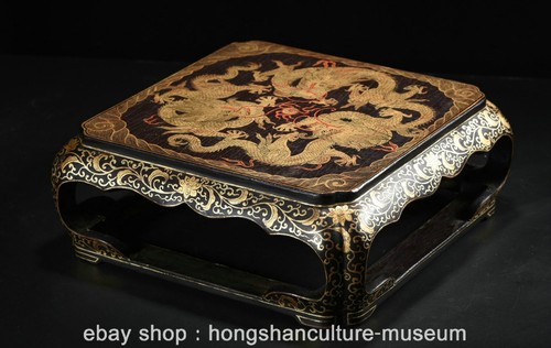 Chinese wood lacquerware - 12",