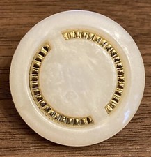 Gold pearl off white - off, buttons