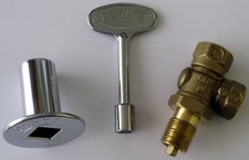 ANGLED GAS VALVE AND CHROME