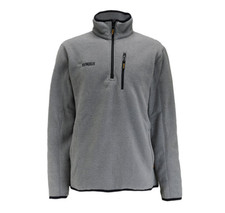 DeWalt 1/4 Zip Mid Layer Grey Work Warm Hooded Fleece Jumper