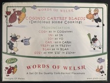 Words Of Welsh Set If 6 Cork