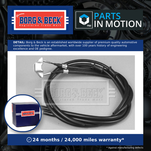 Handbrake cable bkb2677 borg - cable,