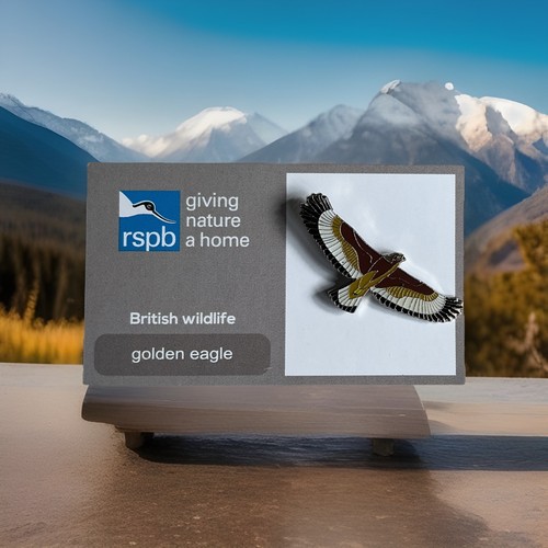 Rspb pin badge golden eagle - rspb-pin,