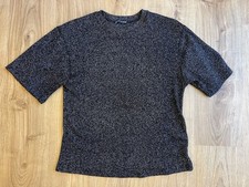 Zara Black Silver Sparkly Top