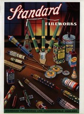 Original 1960 advert for Standard Fireworks Ltd. Huddersfield England