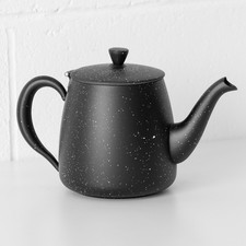 Large Black Teapot Stainless