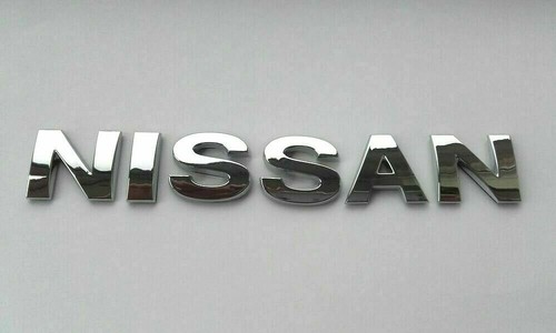 Chrome car letters - 3d,