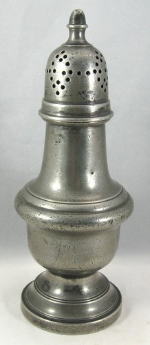 19th century pewter dredger - pewter,