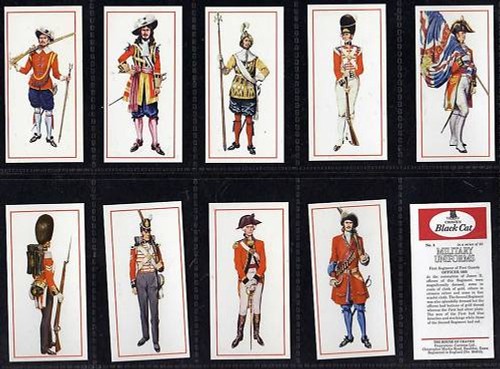 Cigarette cards military - ,