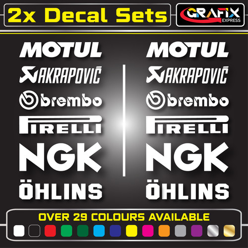 12x belly pan sticker set - 12x,