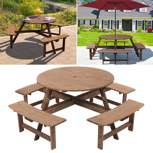 Garden picnic table wooden pub - picnic,