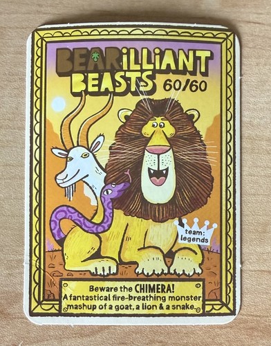 Rare yoyo bear card chimera - card,