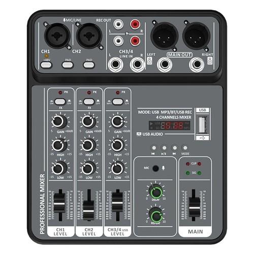 Channel audio mixer - 4,