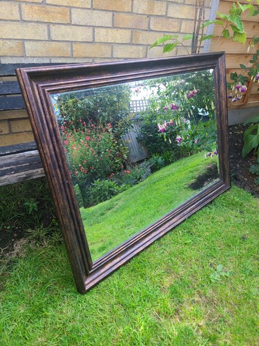 Bronze effect mirror wood - bronze,