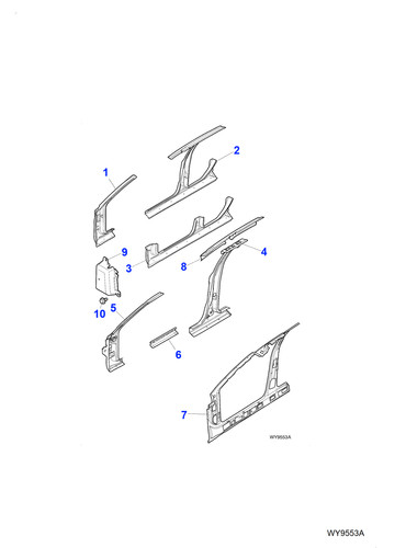 Jaguar genuine sill panel - jaguar,