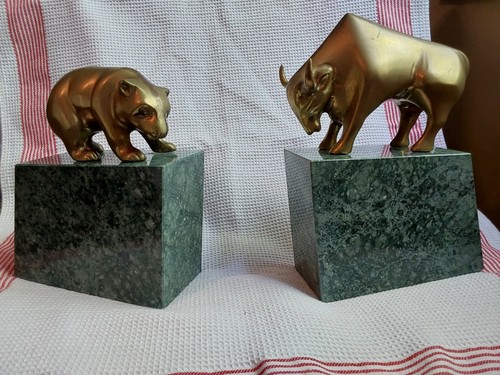 Vintage bull bear - &,
