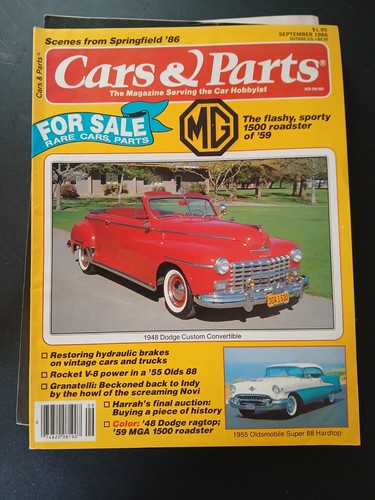 Vintage cars parts - parts, 1986