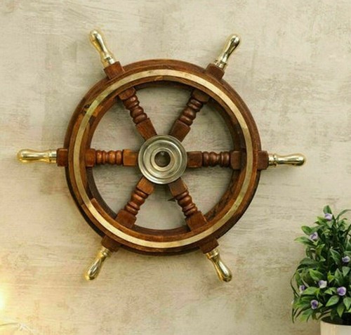 Brass six spoke ship - brass,