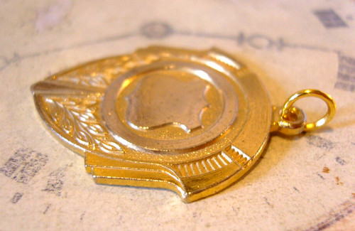 Pocket watch chain fob 10ct - watch,